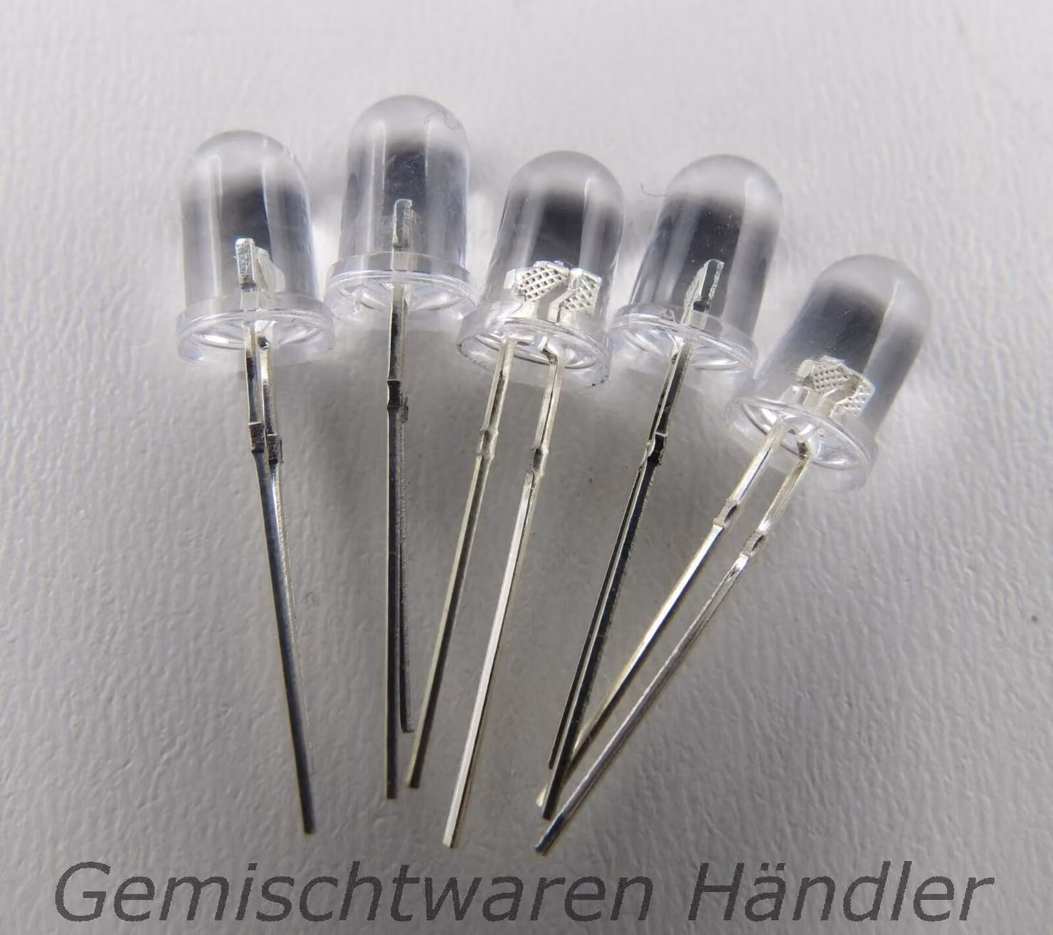 LED 5mm RGB 2 pin cambio colore FAST FLASHING auto LED REGENBOGEN 5pz.