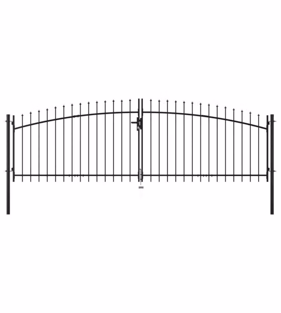 Cancello Doppio con Punte a Lancia 400x175 cm