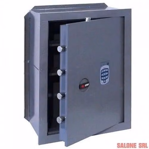 Cassaforte elettronica a muro Cisa Serie 82710 in acciaio grigio L/P/H: 36 x 49 x 25 cm – 2