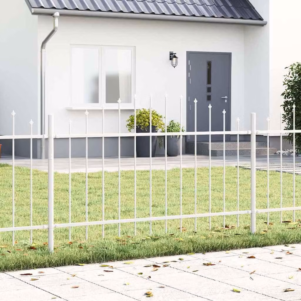 Maison Exclusive - Recinzione per giardino WOERDEN, 7 pezzi, 170 x 140 cm, colore bianco