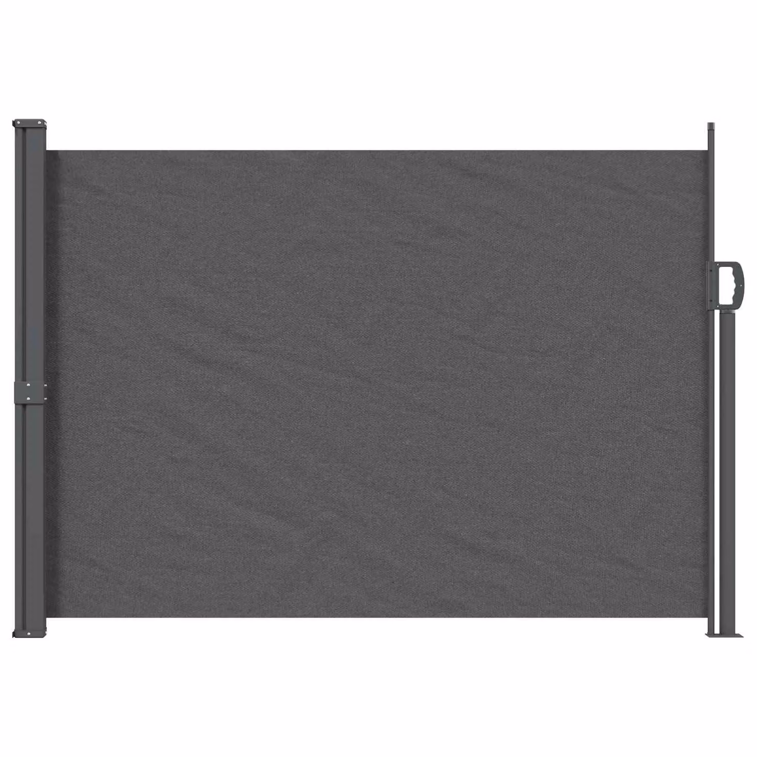 Tenda laterale retrattile vidaXL in poliestere e acciaio, colore antracite/grigio, L: 300 cm, H: 160 cm