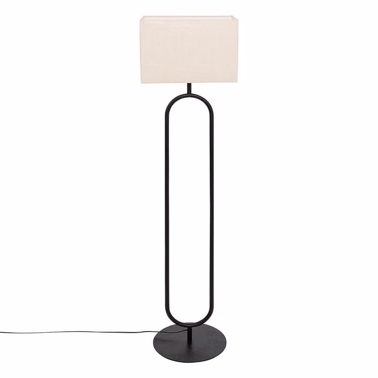 Lampada da terra ALEC con paralume, altezza 154 cm