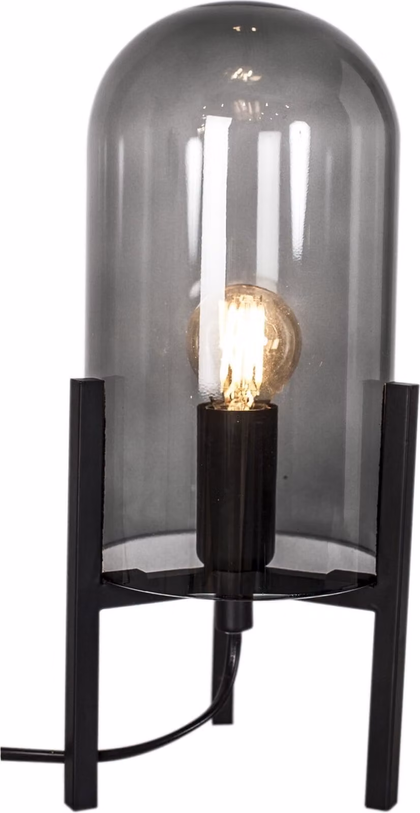 Lampada da tavolo "Smokey" di Rydens, con paralume in vetro