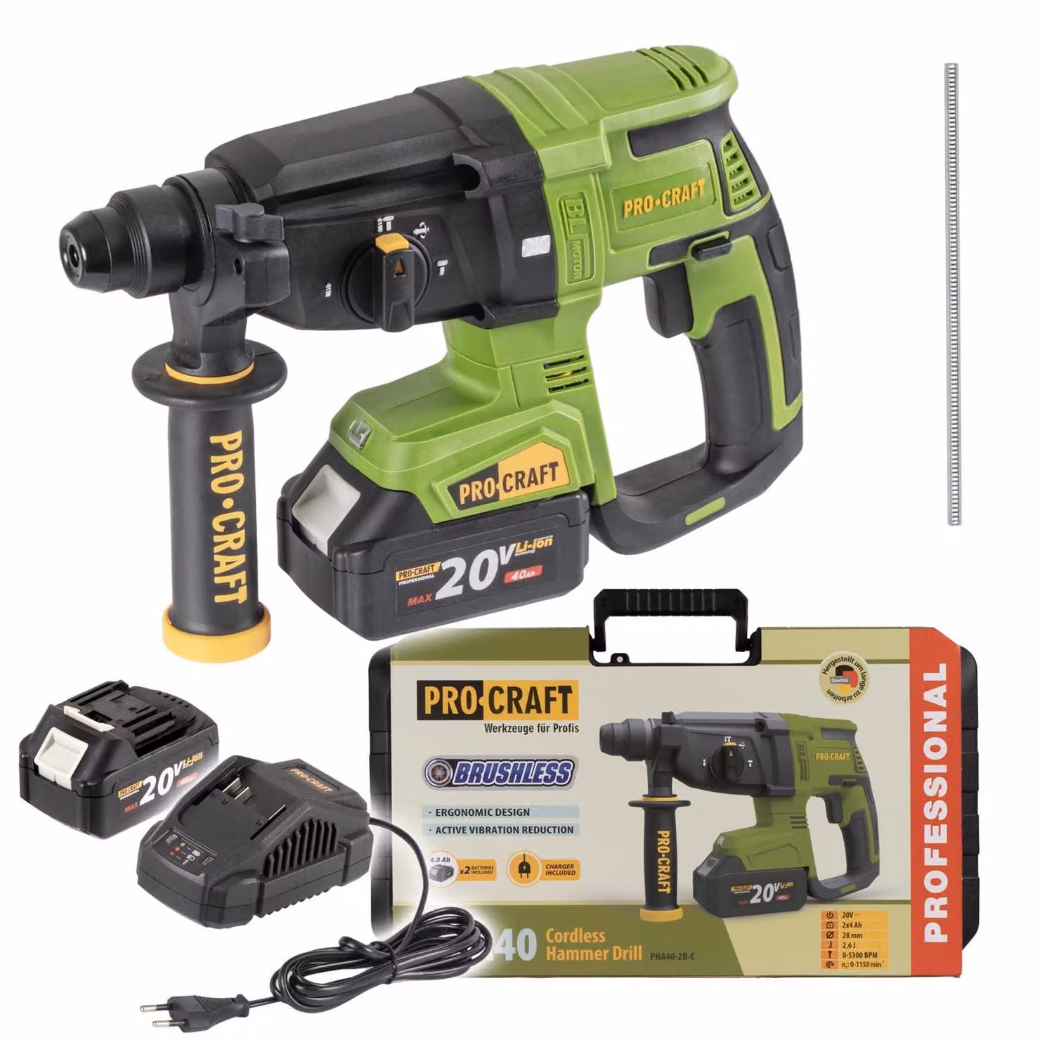 Martello perforatore Aku Procraft PHA40 SDS Plus