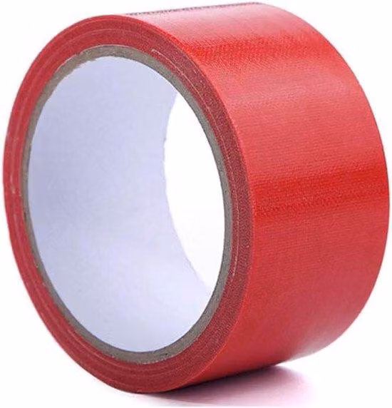 Nastro autoadesivo impermeabile per il canale rosso, 10 cm x 10 m, colore rosso, 2 rotoli