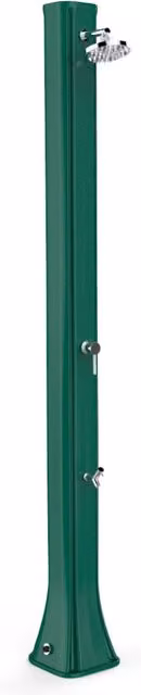 Doccia Solare da Giardino 40L Miscelatore e Lavapiedi Arkema Big Happy Five Verde Scuro