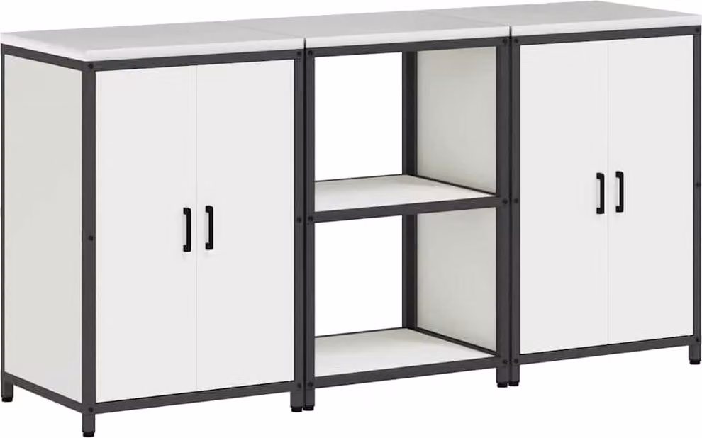 Set di Stoccaggio per Cucina HATTEM 3 pcs Bianco