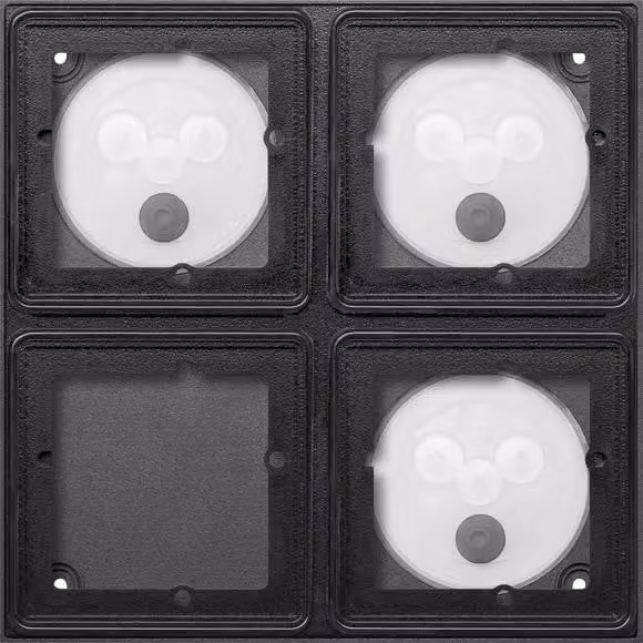 Scatola Gira a filo muro 2x 2f Sistema 106 551800