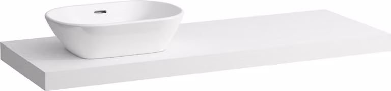 LAUFEN LANI Plan de toilette, une découpe à gauche, 1370x495x65mm, H4046821122601, H4046821122601