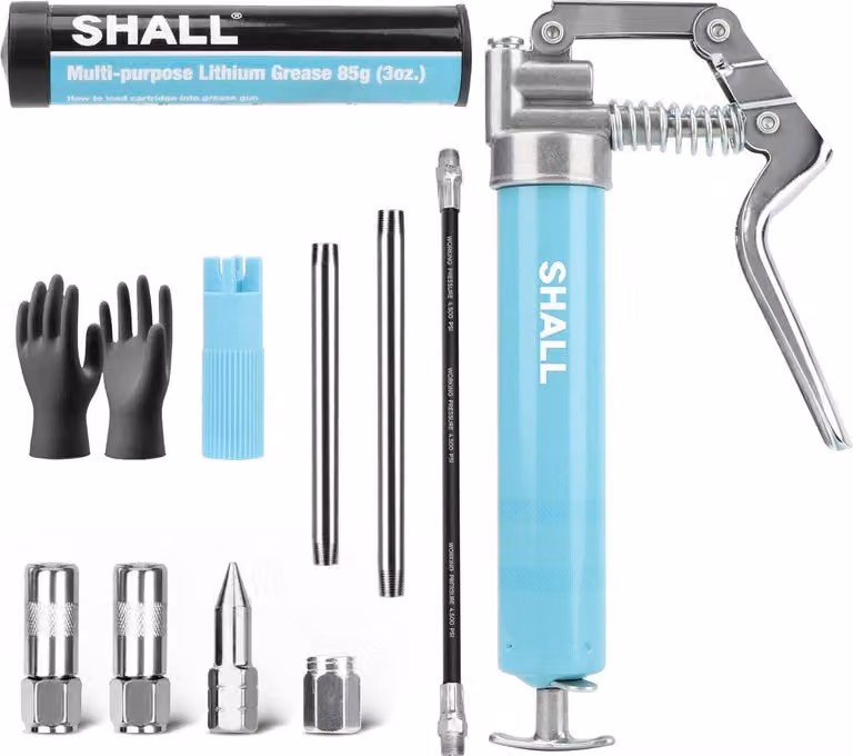 Shall Set di mini ingrassatori con attacchi a 4 griffe 3000 PSI