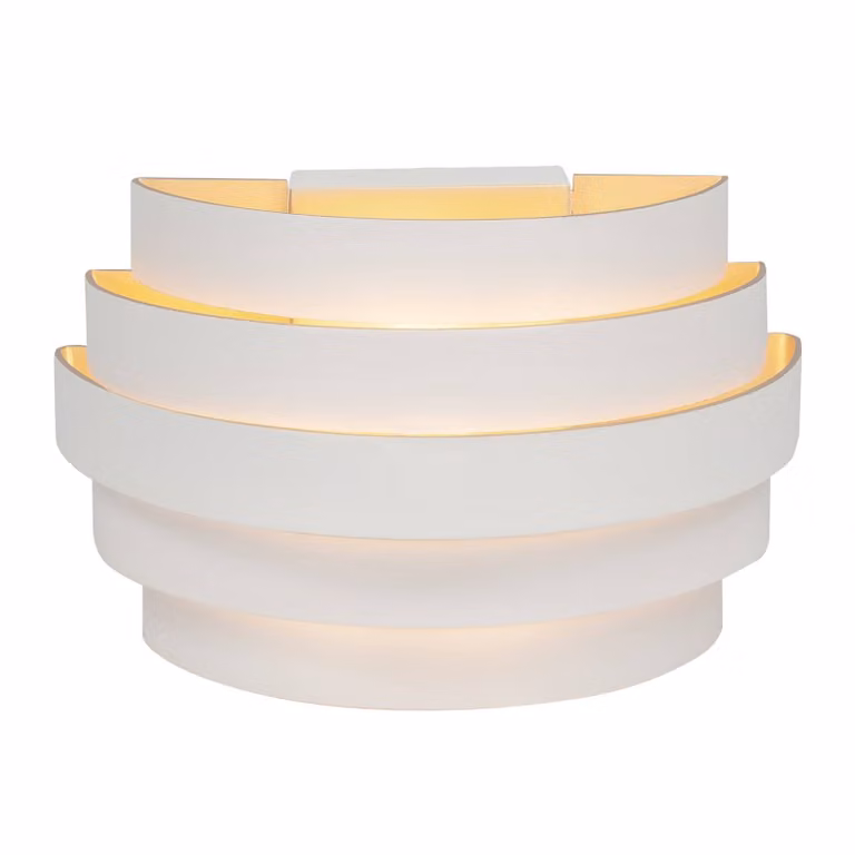 HighLight Applique da parete Scudo, dimmerabile, Bianco / Opale, Soggiorno / Sala da pranzo, Alluminio, Applique