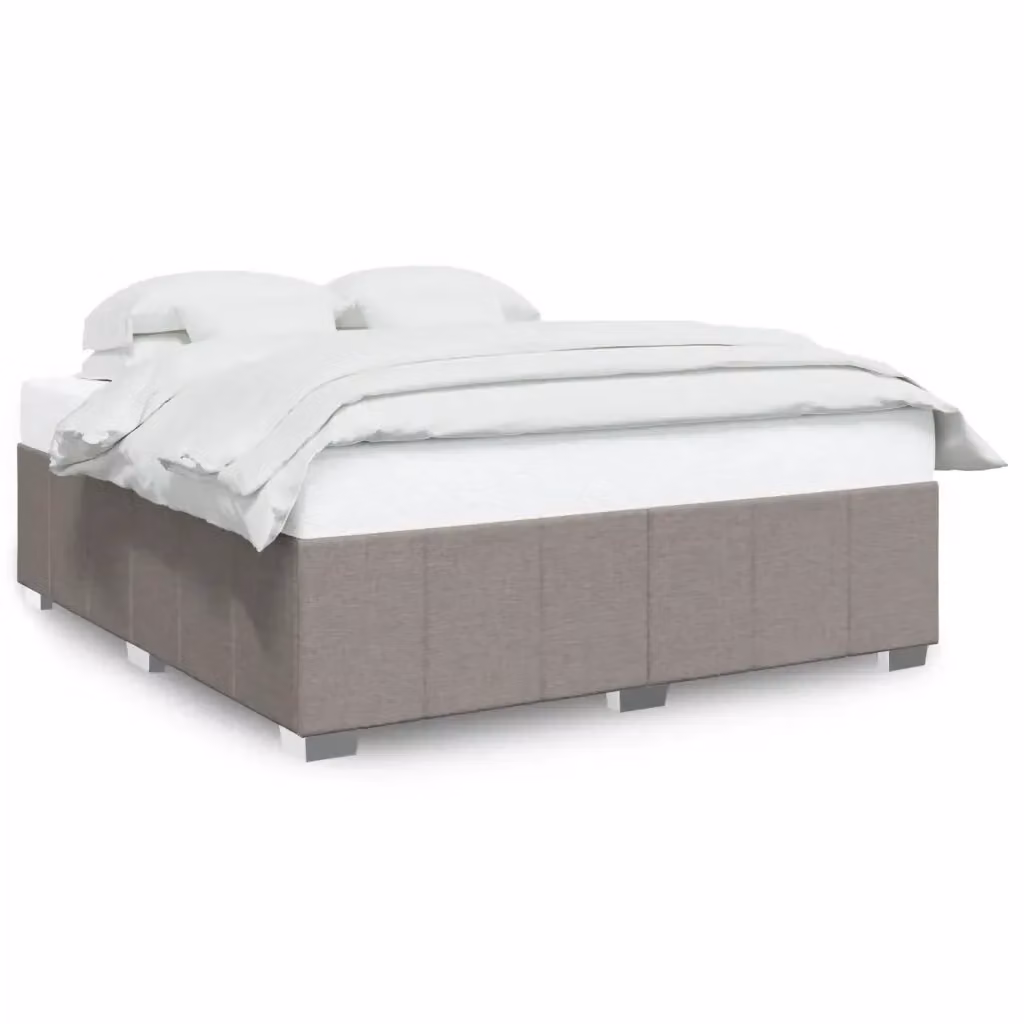 Giroletto vidaXL in tessuto beige e grigio con doghe in legno, L/P: 200 x 200 cm – 2