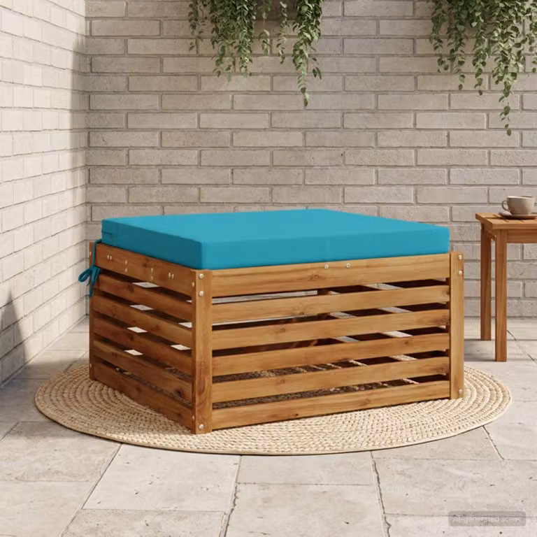 Cuscino per sedia vidaXL SOEST in poliestere con rivestimento lavabile e resistente ai raggi UV, colore turchese