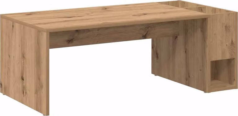 Tavolino da salotto Rovere artigianale 101,5 x 50 x 37 cm
