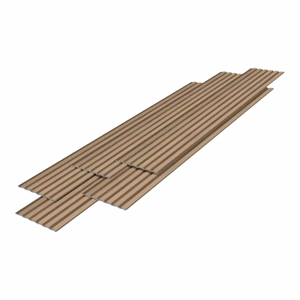 Set Borger di 20 Pannelli Murali 3D NEU.HOLZ con Effetto Rovere Chiaro in Polistirene, Colore Beige e Marrone – 2