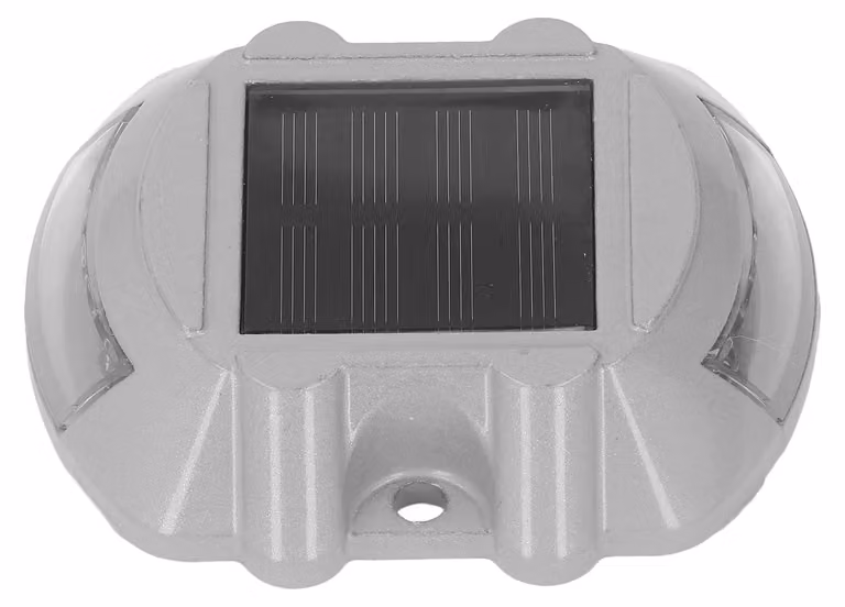 Lampada da esterno solare, 12 LED, alluminio pressofuso, colore rosso, grado di protezione IP68, confezione singola.