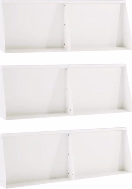 Muro di contenimento 6 pz 60 x 12 x 50 cm Acciaio Bianco 3449171