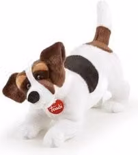 Peluche Jack Russel (39x13x23cm) CLASSIC Bianco e Marrone 22926