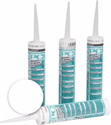 PCI Silcoferm® S - Sigillante siliconico per interni ed esterni, bianco, 310 ml