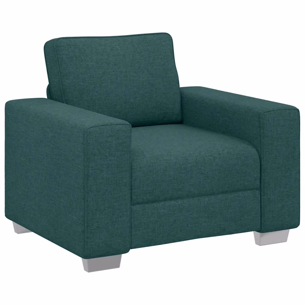 Poltrona moderna vidaXL in tessuto verde con braccioli per soggiorno L: 100 cm, P: 77 cm, H: 82 cm – 2