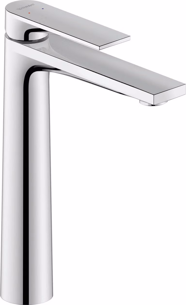 Miscelatore per lavabo, modello XL, cromato, con bocchetta da 155 mm, monoblocco