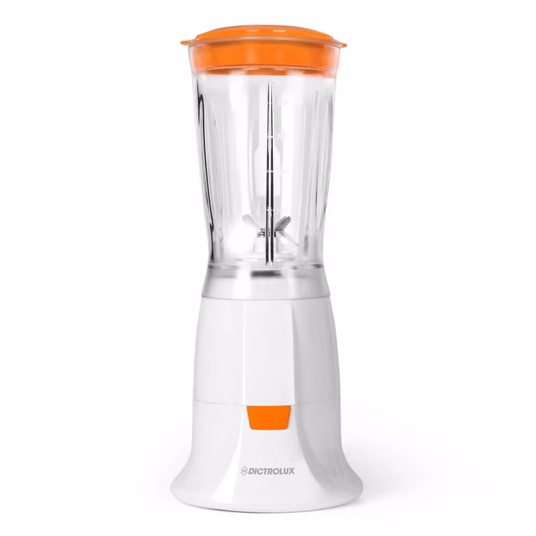 Dictrolux Frullatore Elettrico 2in1 con Tritatutto in Acciaio Inox, 200 Watt, Bianco