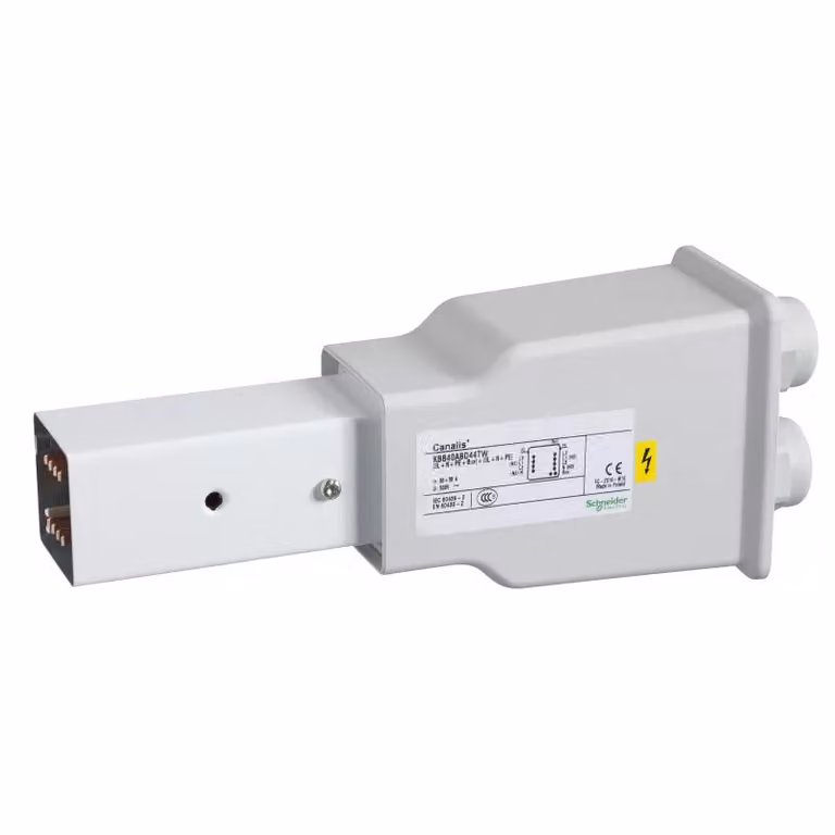 Schneider Electric KBB Alimentazione terminale 40 A, montaggio a destra, 2 reti, 3L+N+PE, cavo di comando a distanza KBB40ABD44TW