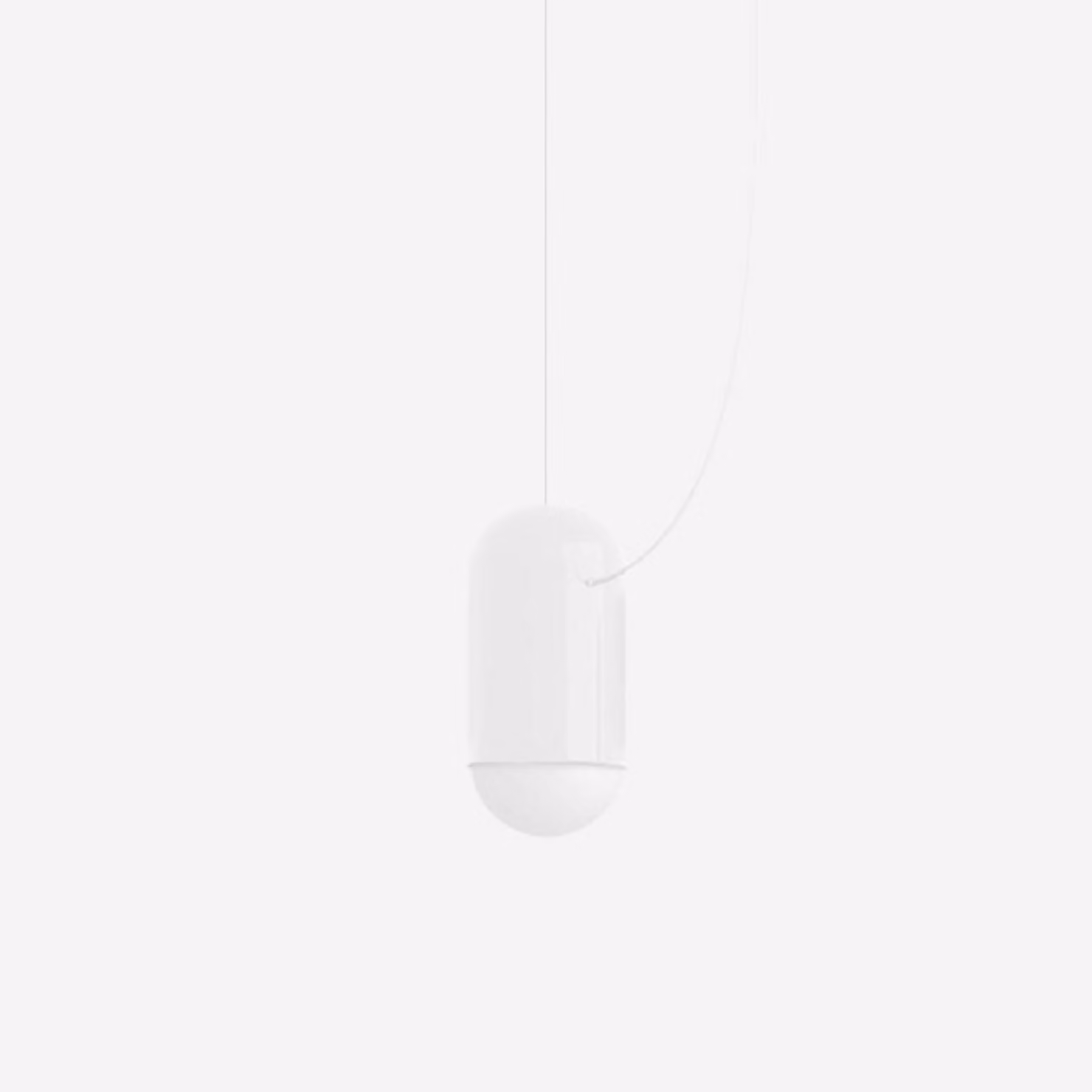 Lampada a sospensione LUCIS CAPSULE 6,2 W LED 3000 K, vetro bianco opalino ZL.L1.C15.60