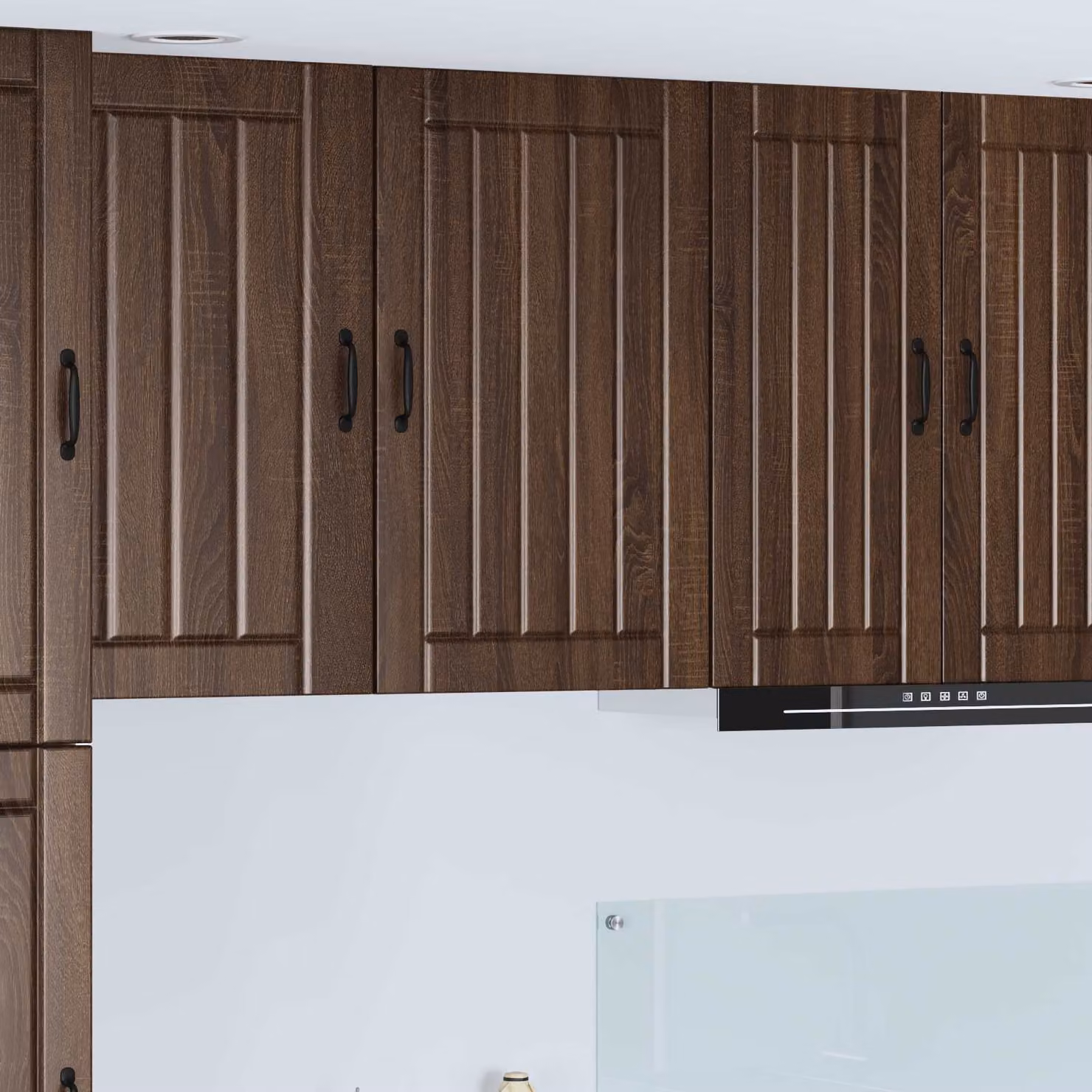 vidaXL Armadietto a muro LUCCA moderno in legno marrone L 50 cm, P 31 cm, H 80 cm