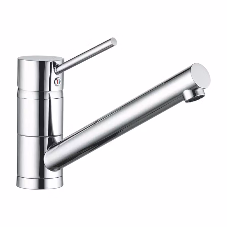 KLUDI SCOPE Mitigeur monocommandé pour évier, basse pression, Eco, levier fermé, chrome, 339390575, 339390575
