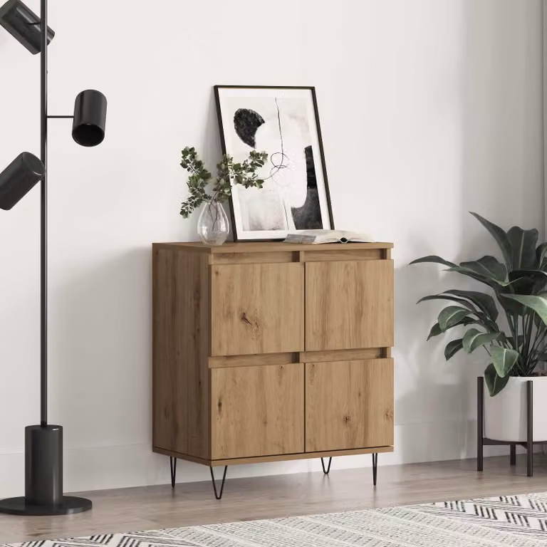 Credenza moderna vidaXL in rovere marrone L: 60 cm, P: 35 cm, H: 70 cm