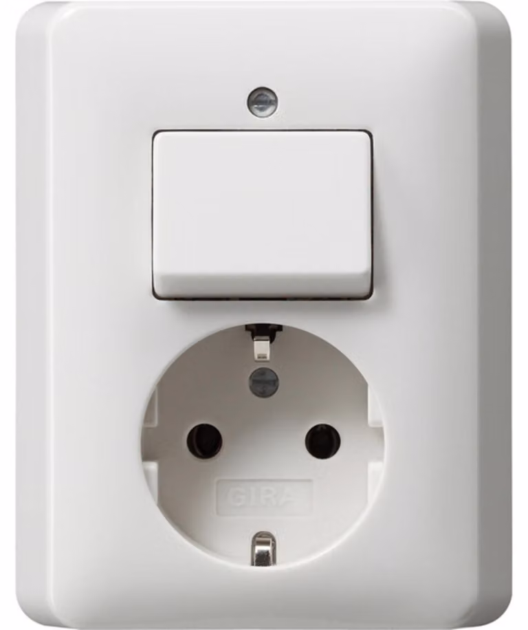 GIRA 017603 Steckdose CEE 7/3 Weiß (017603)