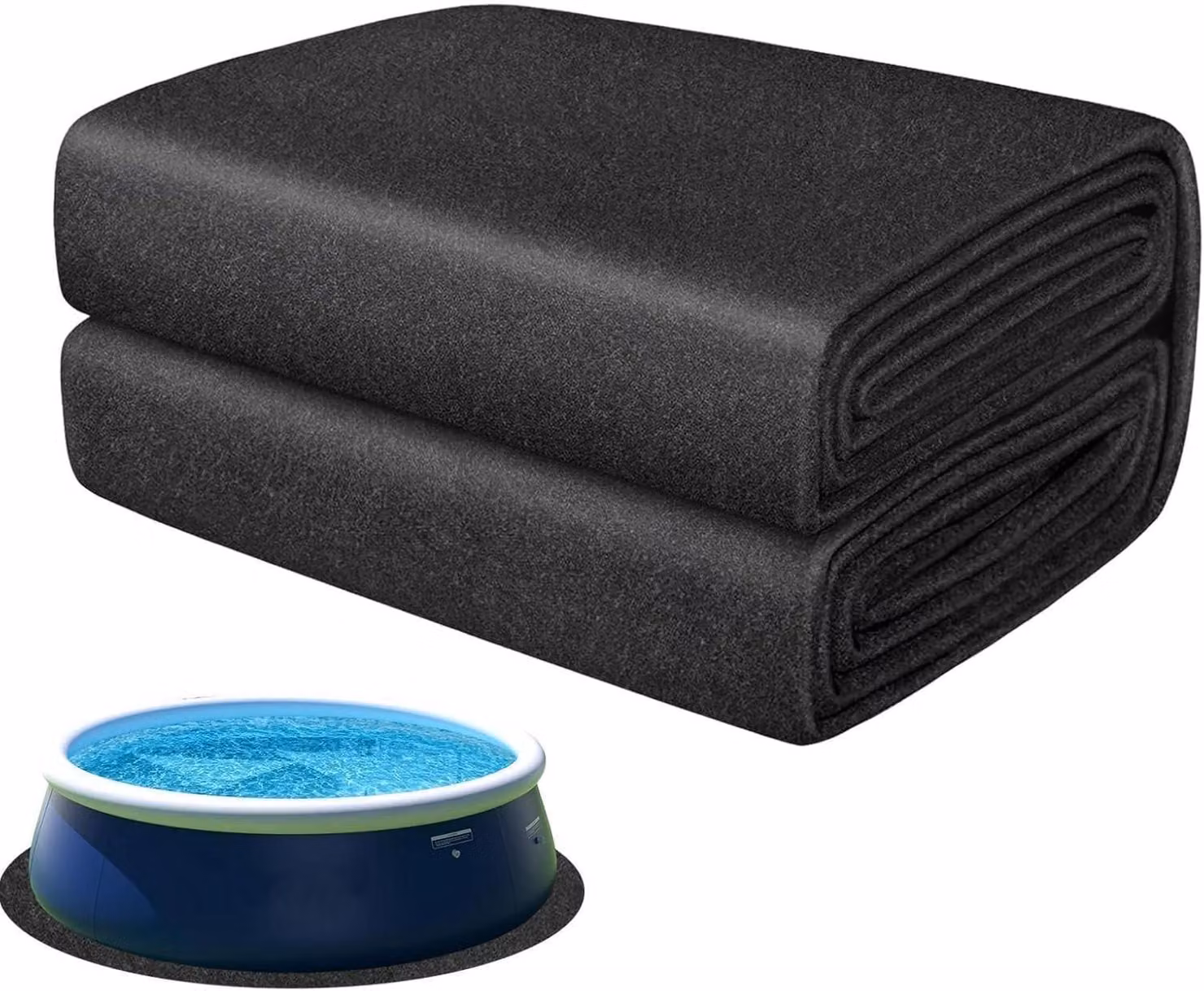Tappetino circolare per piscina fuori terra con protezione UV