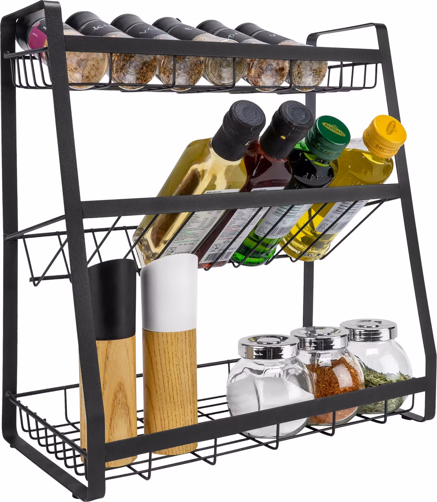 QUVIO Scaffale da cucina - Scaffale da cucina verticale - Metallo - 19 x 35 x 38 cm