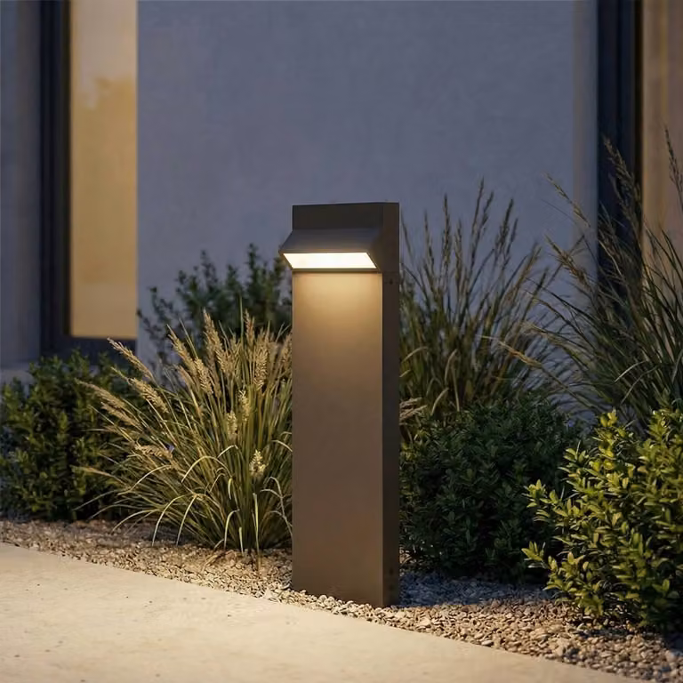 Lampioncino da giardino Vonar Arcchio, Alluminio / Grigio / Zincato, Alluminio, Moderno, Lampada LED da esterni