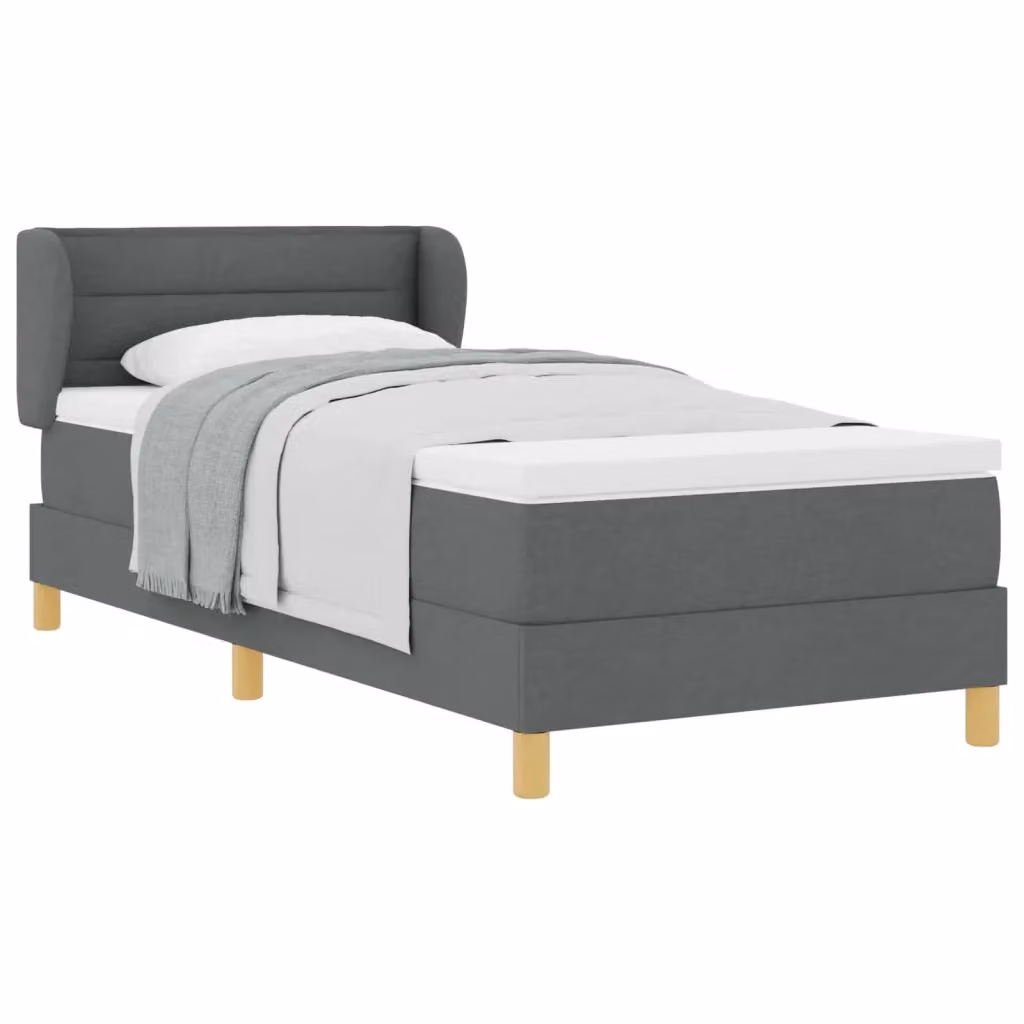 Letto con materasso a molle a tasche vidaXL Grigio, L/P/H: 80 x 200 cm – 2