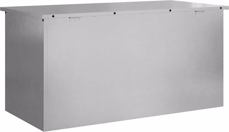 Scatola di Stoccaggio Esterno Argento 100 x 50,5 x 50 cm