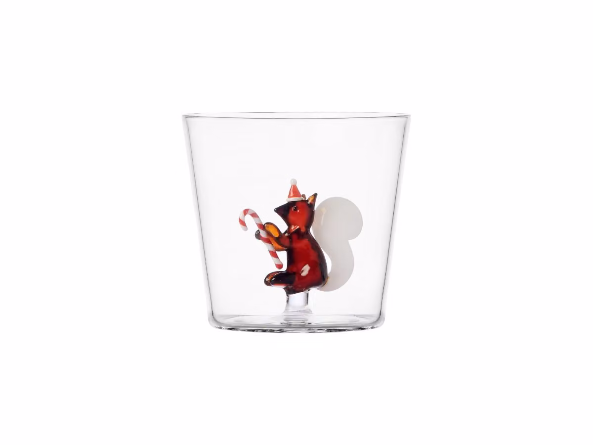 Woodland Tales Tumbler - Scoiattolo con Bastoncino di Zucchero e Cappello di Natale
