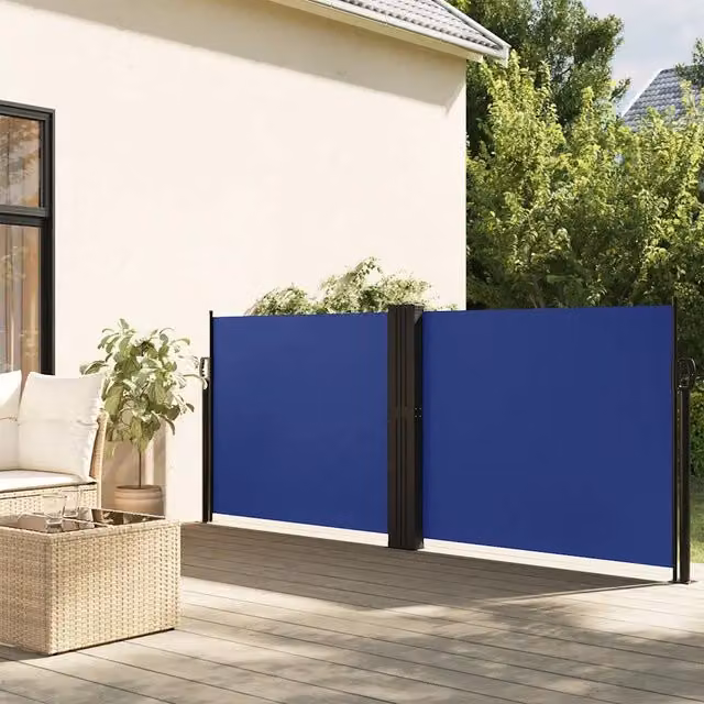 Tenda da sole laterale retrattile DESIGN IN blu in poliestere e acciaio L: 600 cm, H: 140 cm – 1
