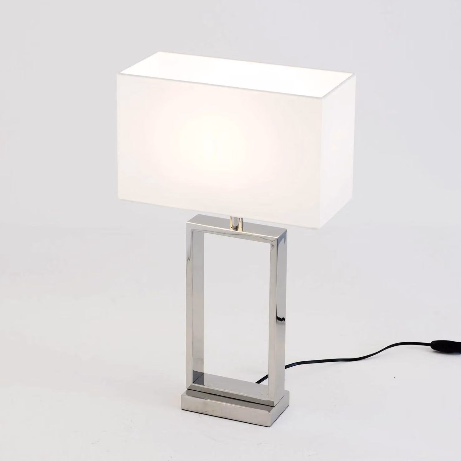 Holländer Lampada da tavolo Sprazzo, Cromo / Argento, Soggiorno / Sala da pranzo, Metallo, Moderno, Lampada da tavolo