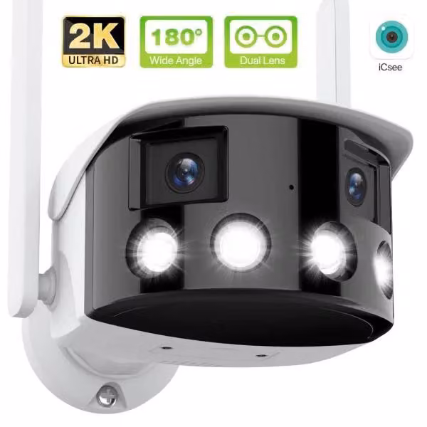 RobiCam, telecamera panoramica, N4, doppia, 180°, visione ampia