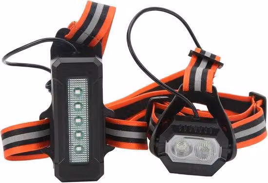 Luci notturne ×2, bracciali LED riflettenti ricaricabili tramite USB, ideali per corridori, ciclisti, campeggiatori e escursionisti che praticano attività all'aperto