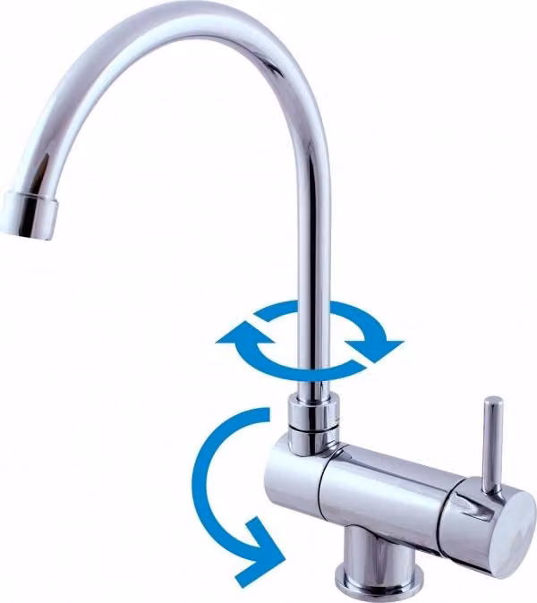 Miscelatore monocomando girevole SEINA per lavello - 30 cm RAV SLEZAK