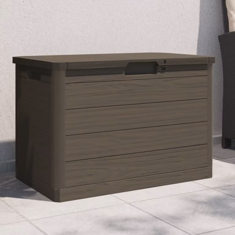 Contenitore per cuscini vidaXL marrone in polipropilene L: 77,5 cm, P: 44,5 cm, H: 53 cm