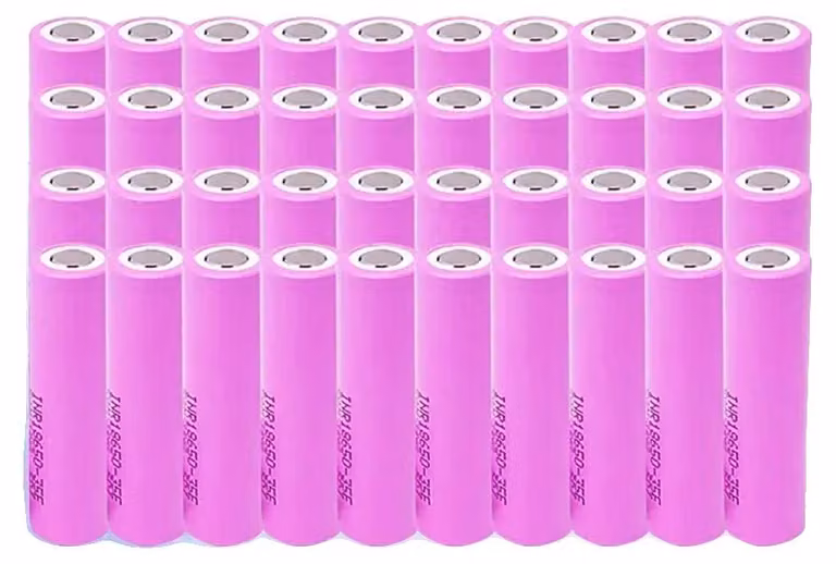 Batteria agli ioni di litio, capacità 3500mAh, corrente di scarica 25A, confezione da 40 pezzi, 3,7 V