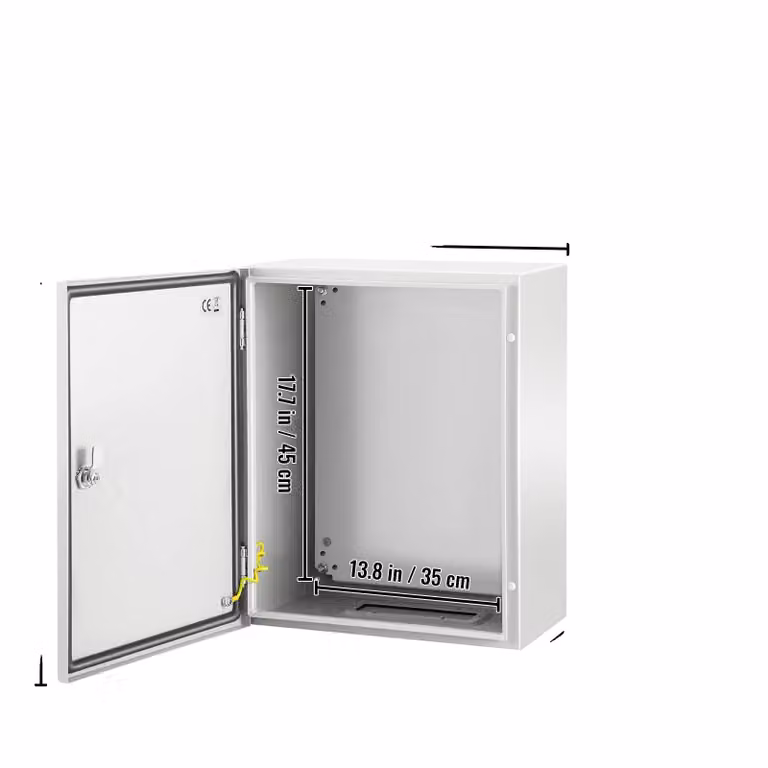 Alloggiamento elettrico, struttura in acciaio, impermeabile secondo IP66, 50 x 40 x 25 cm