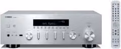 Sintoamplificatore Network Receiver Yamaha MusicCast R-N600A 2.0 con Bluetooth e ingresso ottico, 80W per canale, disponibile in argento o bianco