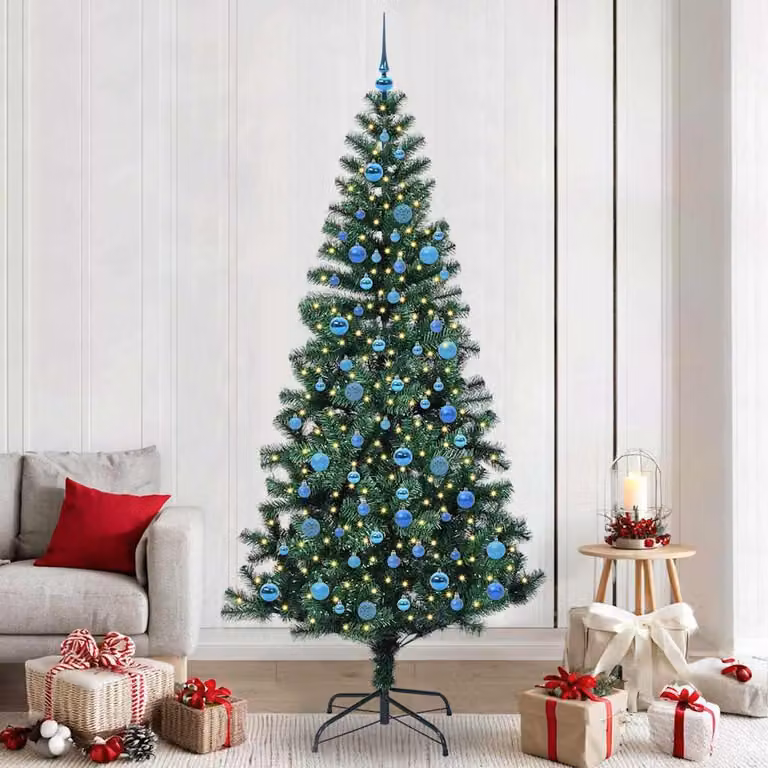 Maison Exclusive - Albero di Natale artificiale illuminato, verde, 240 cm