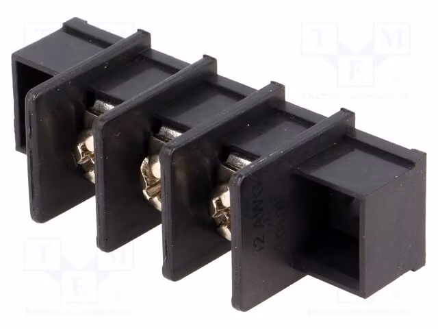 1 x Profilo di fissaggio per cavi da 4 mm², con larghezza di 9,5 mm: 3 morsetti diritti. Morsetto modello DG45C-A-03P-13-00A(H)
