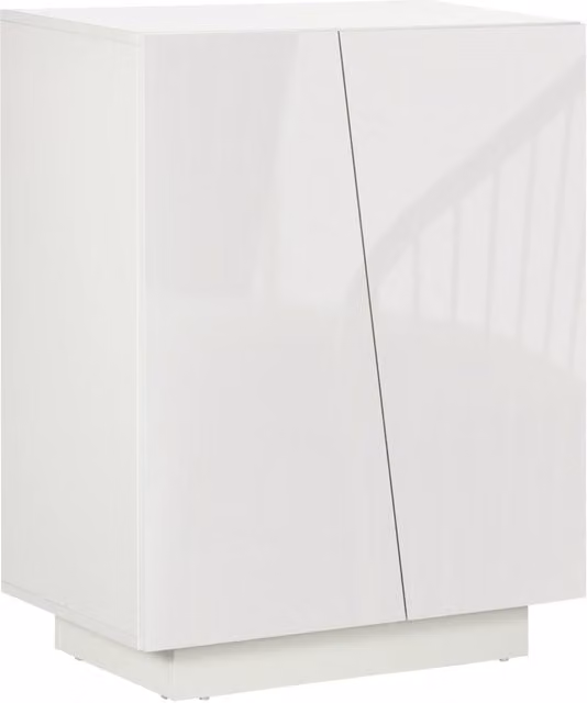 EasyComfort Mobiletto Multiuso Bianco Lucido con Ripiani Regolabili L/P/H: 70 x 40 x 88 cm
